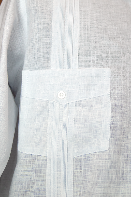 Guayabera clásica blanca (Cuatro bolsillos)