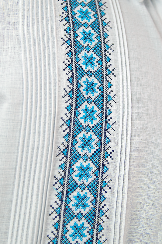 Guayabera bordada (Patrón cruzado)