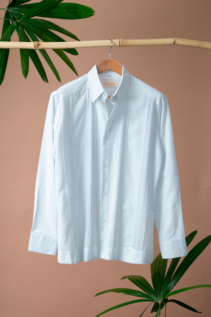 Guayabera clásica (Doble punteado)
