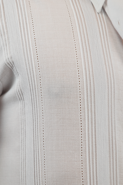 Guayabera clásica (Doble punteado)