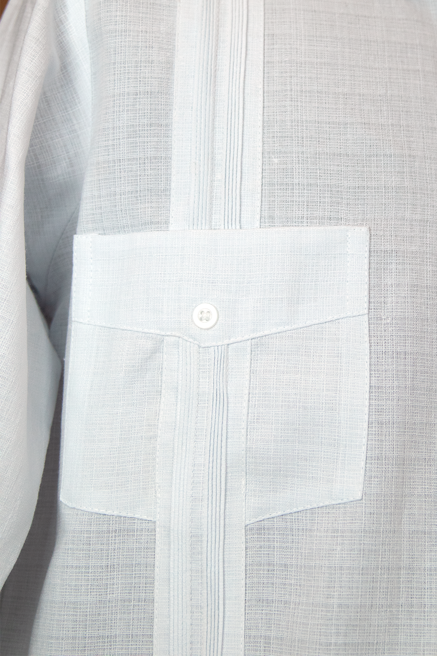 Guayabera clásica blanca (Cuatro bolsillos)