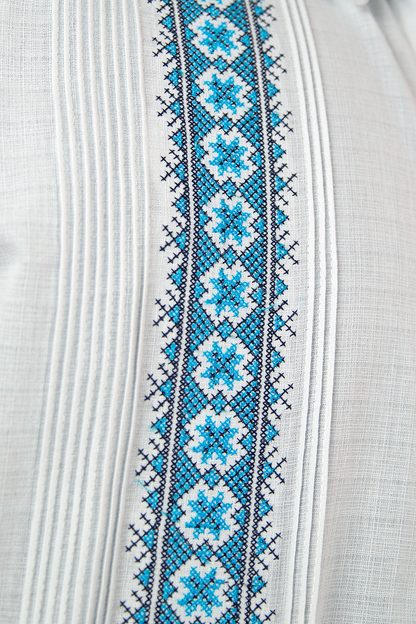 Guayabera bordada (Patrón cruzado)