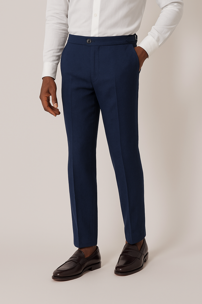 Pantalón de lino (Azul)