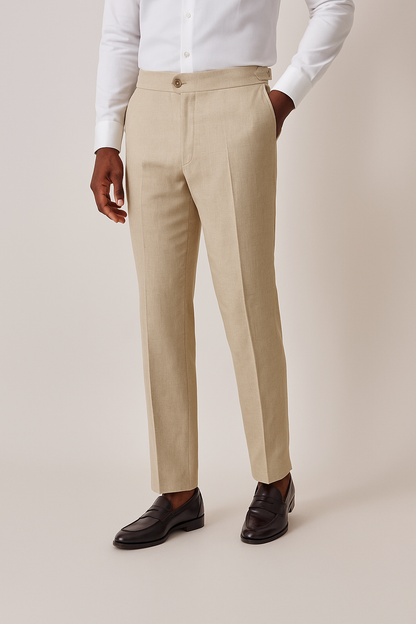 Pantalón de lino (Beige)