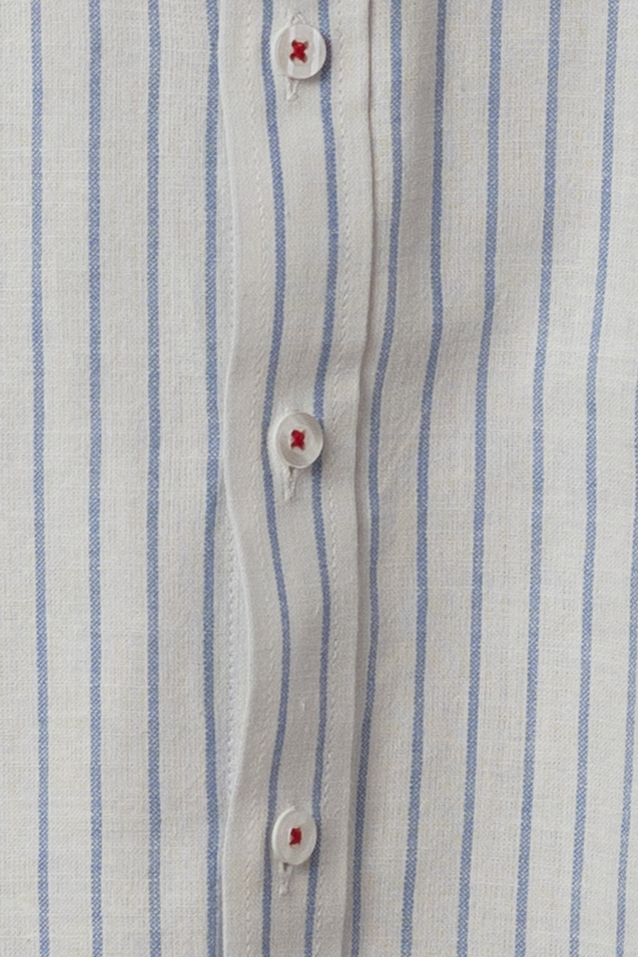 Camisa de lino (Rayas azules)